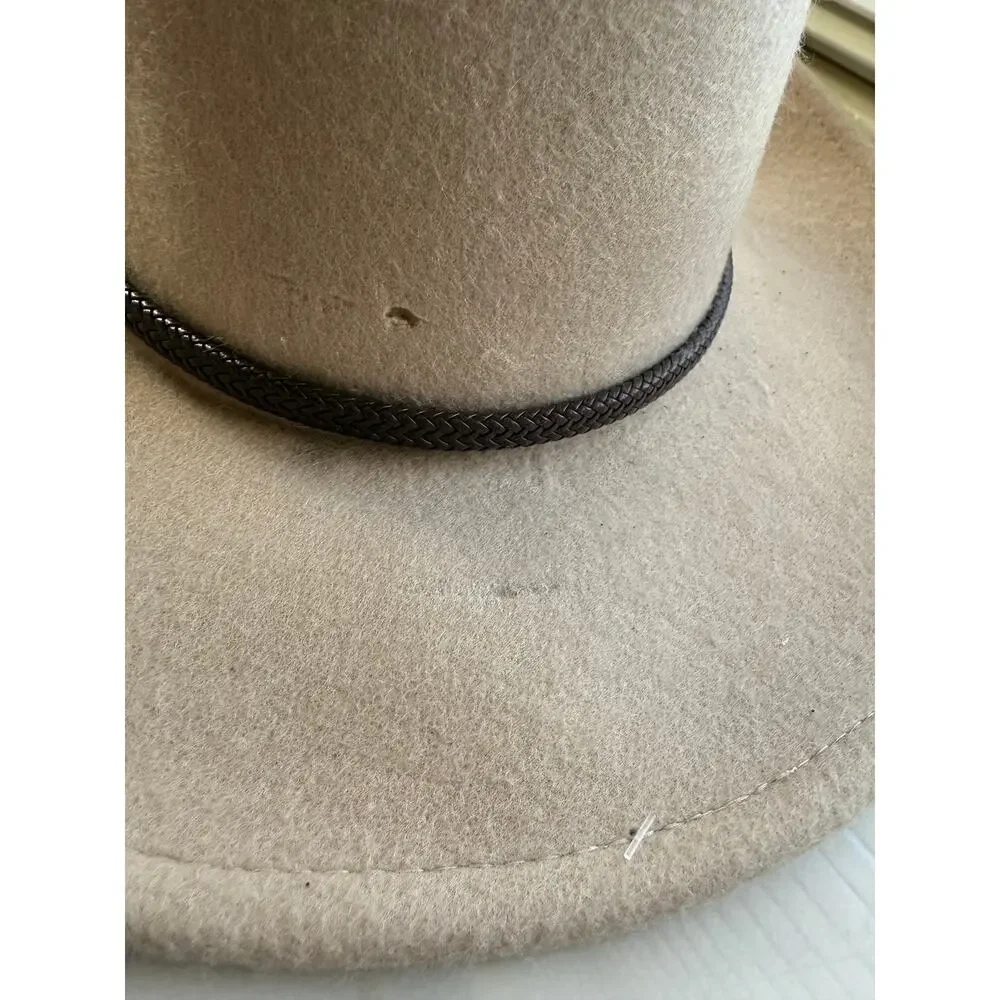 House of Harlow 1960 ladies wool cowboy hat beige